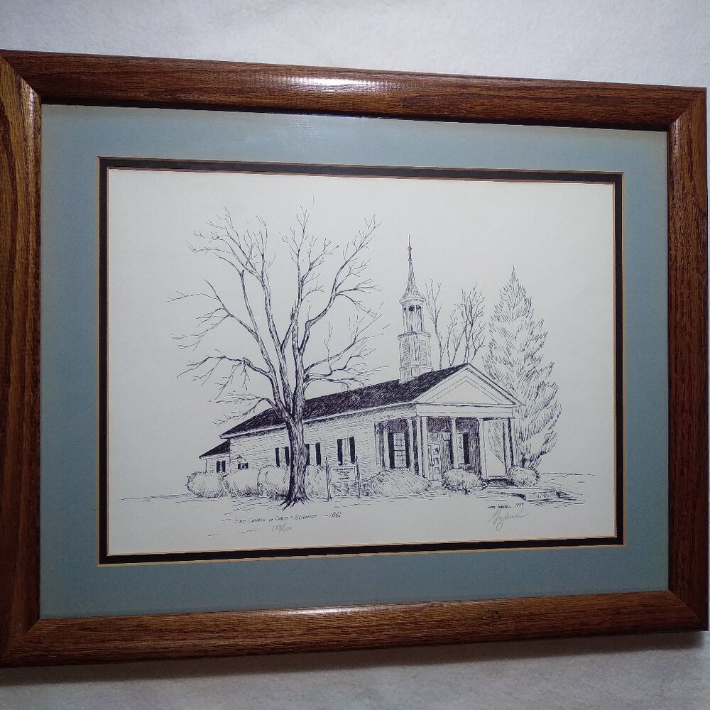 Greg Wessel Limited Print First Church Of Christ Scientist 1861 16"x20" Oak Fram